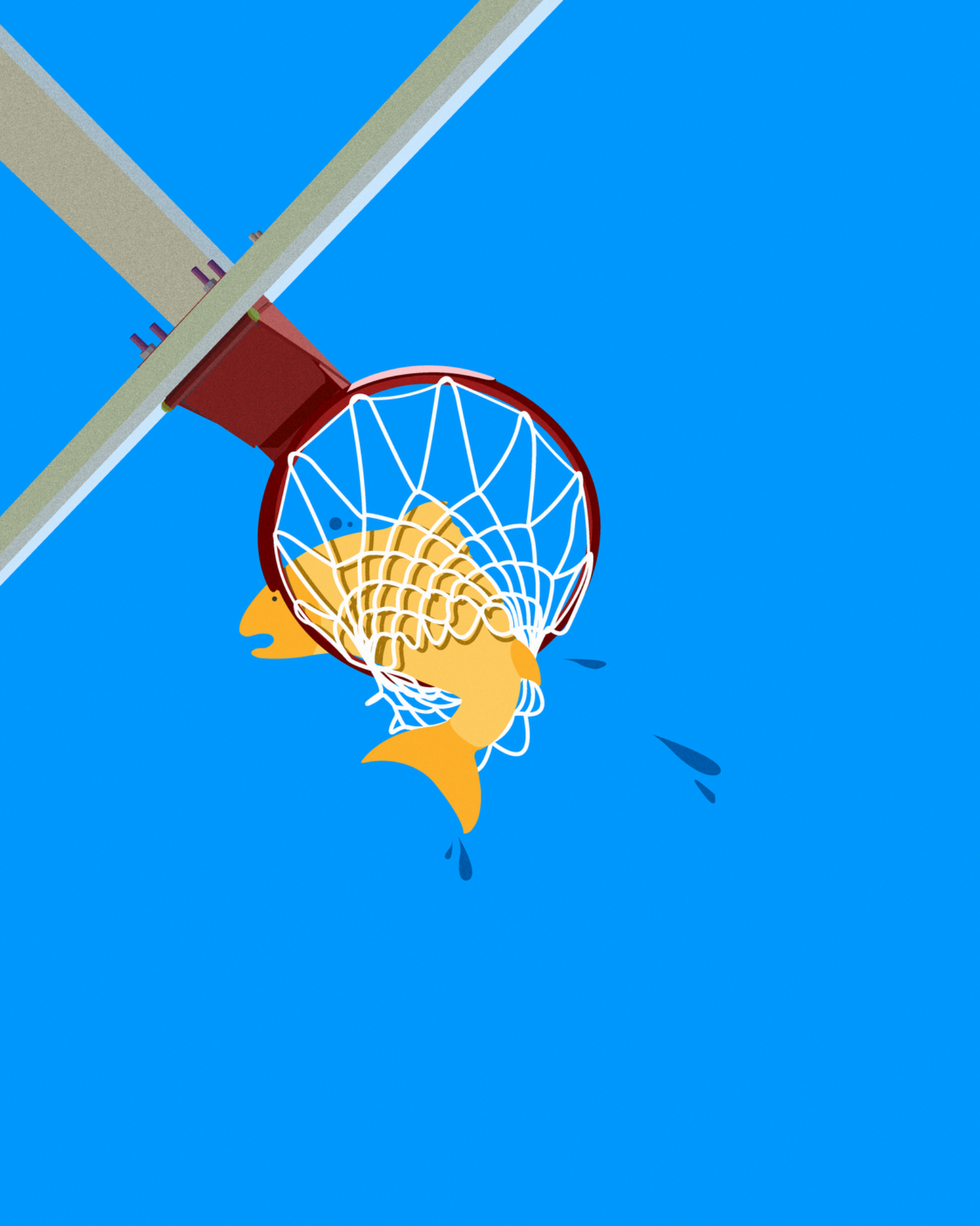 BASKETBALL COURT 일러스트레이션